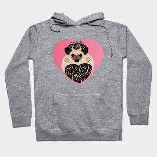 Hedgehog Love Heart Hoodie